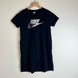 Nike Girls Black T-Shirt Dress Size Medium